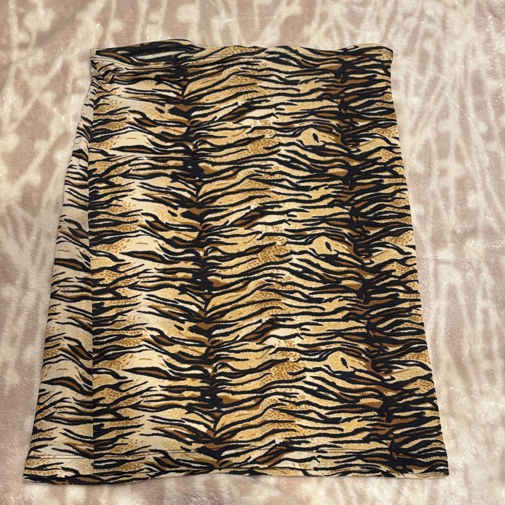 Guess Tiger Stripe Pencil Skirt